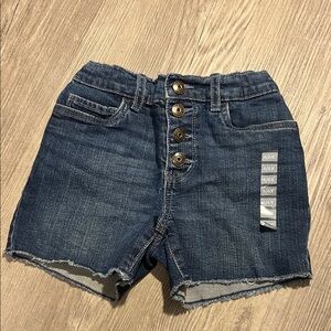 Denim Button-Up Girl’s Shorts